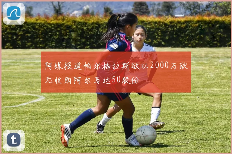 阿媒报道帕尔梅拉斯欲以2000万欧元收购阿尔马达50股份